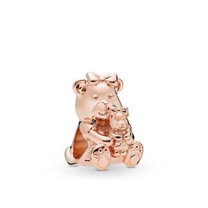 HTF Genuine Pandora rose gold Dora bear mama bear charm